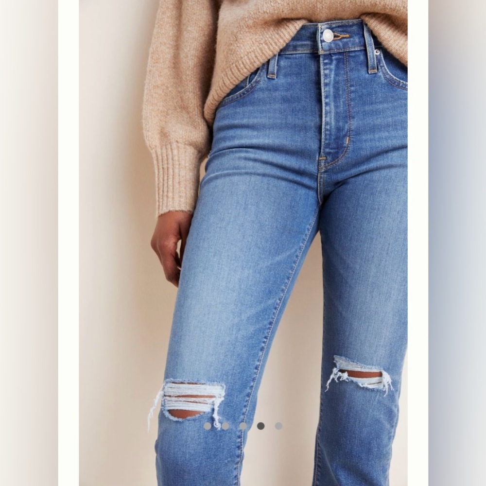 Levi’s | 724 High-Rise Straight Crop Medium Blue Size 32 - Picture 4 of 14
